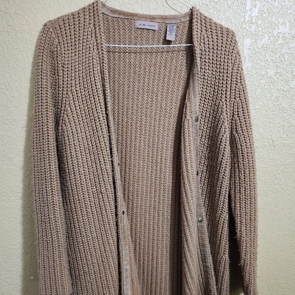 Women’s Beige Tan Knit Cardigan